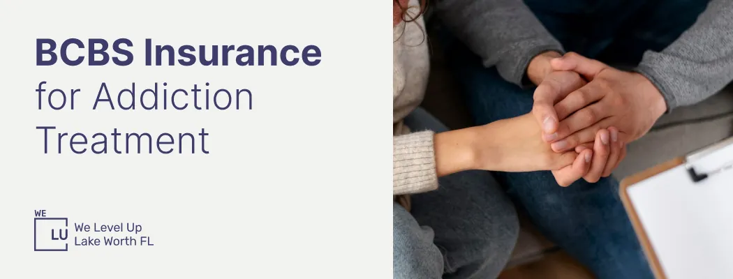 two people holding hands as a symbol of support that Blue Cross Blue Shield Insurance provides