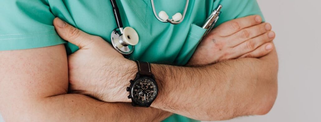 A doctor with arms crossed