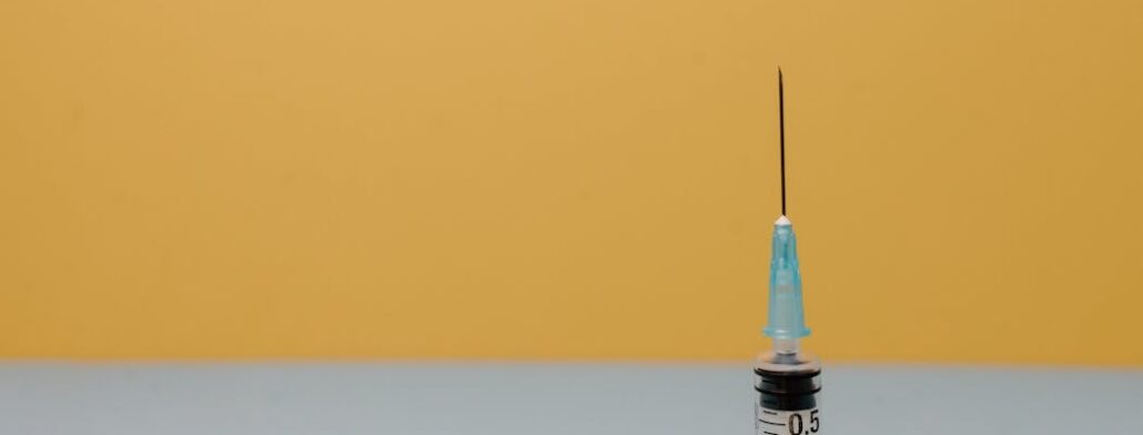 A syringe used for heroin injection